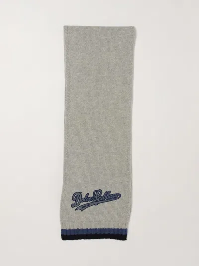 Dolce & Gabbana Scarf Kids Color Grey In Gray