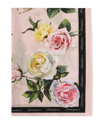 Dolce & Gabbana Scarf In Nude & Neutrals