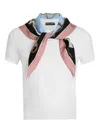 Dolce & Gabbana Scarf-wrapped T-shirt In White