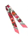 Dolce & Gabbana Diamond Point Floral Wraparound Scarf