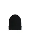 Dolce & Gabbana Ribbed-knit Turn-up Beanie In Black