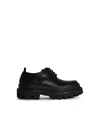 Dolce & Gabbana Scarpa 'derby' In Matt Black Leather Men In Black