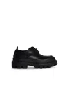 Dolce & Gabbana Scarpa 'derby' In Matt Black Leather Men In Black