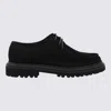 Dolce & Gabbana Polished Derby Shoes In Calf Leather In Black