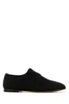 Dolce & Gabbana Black Lace-up Shoes With Woven Design
