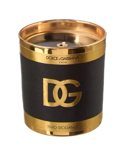 Dolce & Gabbana 8.8oz Scented Candle: Sicilian Thyme In Black