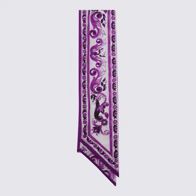 DOLCE & GABBANA DOLCE & GABBANA MULTICOLOR SILK SCARVE