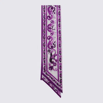 DOLCE & GABBANA DOLCE & GABBANA MULTICOLOR SILK SCARVE