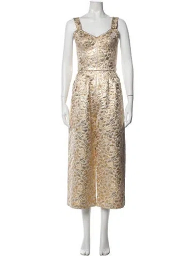 Pre-owned Dolce & Gabbana Scoop Neck Jumpsuit