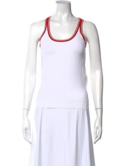 Pre-owned Dolce & Gabbana Scoop Neck Sleeveless Top In Neutral