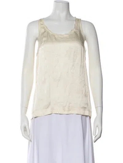 Pre-owned Dolce & Gabbana Scoop Neck Sleeveless Top In Neutral