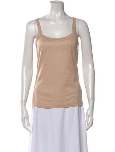 Pre-owned Dolce & Gabbana Scoop Neck Sleeveless Top In Neutral