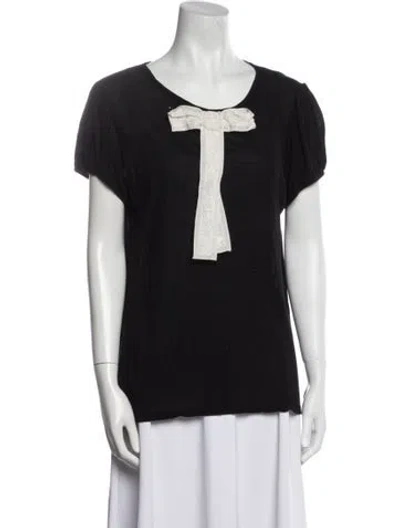 Pre-owned Dolce & Gabbana Scoop Neck Sweater In Black
