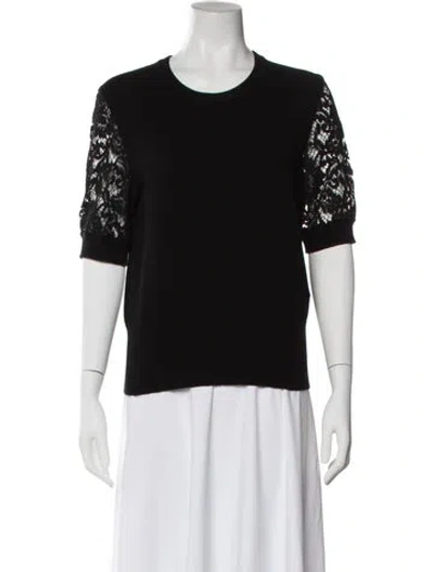 Pre-owned Dolce & Gabbana Scoop Neck Sweater In Black