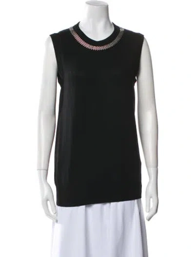 Pre-owned Dolce & Gabbana Scoop Neck Sweater In White