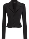 Dolce & Gabbana Sculpted Blazer In Black