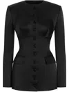 Dolce & Gabbana Sculpted Jacket In Black
