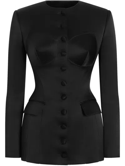 Dolce & Gabbana Sculpted Jacket In Black