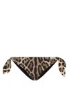 Dolce & Gabbana Brown Polyamide Blend Bikini Bottoms Women In Brown