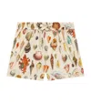 Dolce & Gabbana Seashell Drawstring Shorts In Neutral