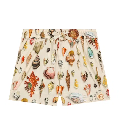 DOLCE & GABBANA SEASHELL DRAWSTRING SHORTS