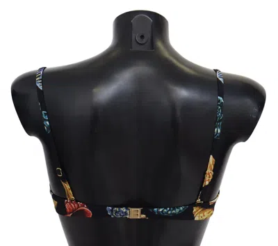 Dolce & Gabbana Seashells Print Bikini Top In Multi
