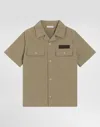 Dolce & Gabbana Striped Flap-pocket Shirt In Green