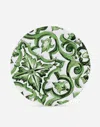 Dolce & Gabbana Porcelain Charger Plate In Multicolor
