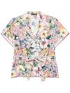 Dolce & Gabbana Floral Shirt Shirt And Blouse In Rosa