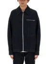 Dolce & Gabbana Denim Jacket With Buttoned Cuffs And Multiple Pockets In Navy