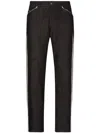 Dolce & Gabbana Men's 5-pocket Straight-leg Jeans In Black