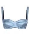 Dolce & Gabbana Satin Trim Balconette Bra In Multicolor