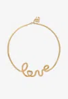 Dolce & Gabbana Semi-rigid 'love' Choker In Gold