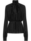 Dolce & Gabbana Bow Top In Black