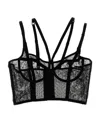 Dolce & Gabbana Sheer Lace Bra Adjustable Straps In Black