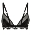 Dolce & Gabbana Black Soft Cup Triangle Bra In Black