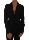 DOLCE & GABBANA DOLCE & GABBANA SEMI-TRANSPARENT DARKGREEN NYLON WOMEN'S BLAZER