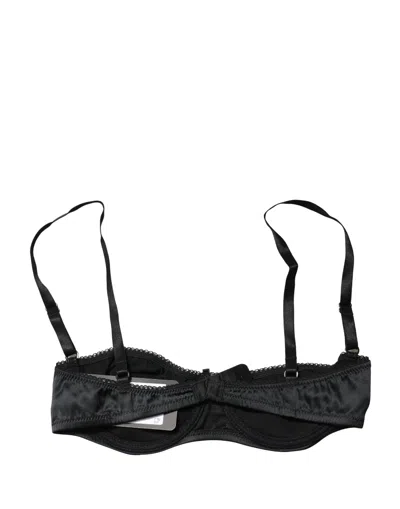 Dolce & Gabbana Semi-pad Underwire Balconette Bra In Black