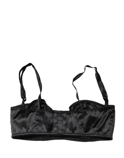 Dolce & Gabbana Semi-pad Underwire Balconette Bra In Black