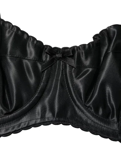 Dolce & Gabbana Semi-pad Underwire Balconette Bra In Black
