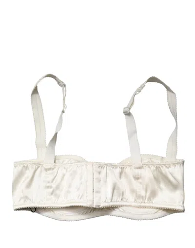 Dolce & Gabbana Semi-pad Underwire Balconette Bra In White