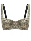 Dolce & Gabbana Sequin Bra In Gold