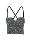 Dolce & Gabbana Bustier Top With Embroidered Sequins