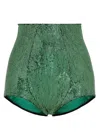 Dolce & Gabbana Sequin Culotte Briefs In Green