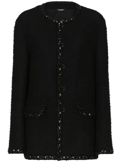 Dolce & Gabbana Verzierte Jacke In Black