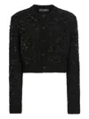 Dolce & Gabbana Cardigan Mit Pailletten In Black