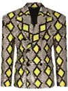 Dolce & Gabbana Sequinned Double-breasted Suit Jacket In Neutrals