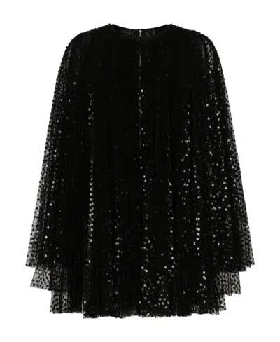 Dolce & Gabbana Sequin-embellished Flared Minidress