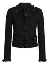 Dolce & Gabbana Sequin-embellished Jacket In Black