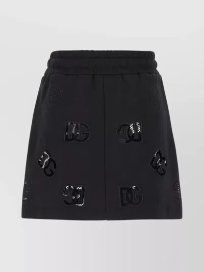 Dolce & Gabbana Sequin Embellished Mini Skirt In Multi